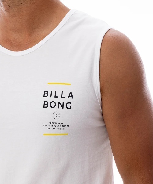 BILLABONG(ビラボン)の「BILLABONG メンズ SUNBLOCK タンクトップ 【2025年春夏モデル】/ビラボンロゴバックプリントタンクトップ(タンクトップ・メンズ・ホワイト/ブラック/ブルー系その他・LARGE/MEDIUM/X-LARGE)」の5枚目の写真