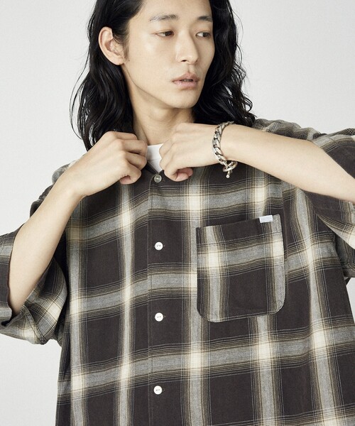 セール】NAUTICA/ノーティカ Bleech Ombre Check S/S Shirts セール】NAUTICA/ノーティカ Bleech Ombre Check S/S Shirts