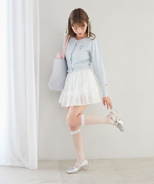 MAJESTIC LEGON(マジェスティックレゴン)の「SWIMMERコラボ ケーブルカーデ(カーディガン/ボレロ・レディース・ブルー/ピンク・MEDIUM)」の18枚目の写真