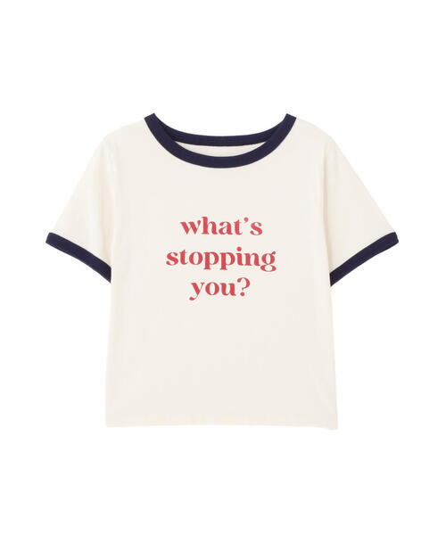 FREE'S MART（フリーズマート）の「◆レトロロゴリンガーTシャツ（Tシャツ/カットソー・レディース・ホワイト/ホワイト系その他/ブルー・FREE）」の16枚目の写真