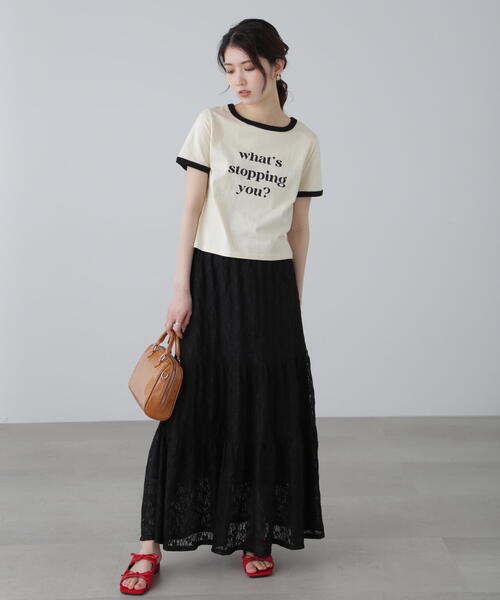 FREE'S MART（フリーズマート）の「◆レトロロゴリンガーTシャツ（Tシャツ/カットソー・レディース・ホワイト/ホワイト系その他/ブルー・FREE）」の21枚目の写真