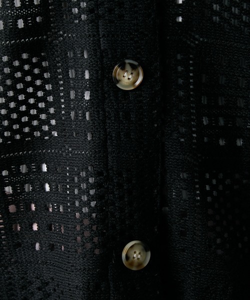 GEVS.(ジェイヴィス)の「かぎ針編風カーディガン<大きいサイズ有>GEVS.(カーディガン/ボレロ・レディース・ブラック/キナリ・5L/4L/3L/LL/L/M)」の18枚目の写真