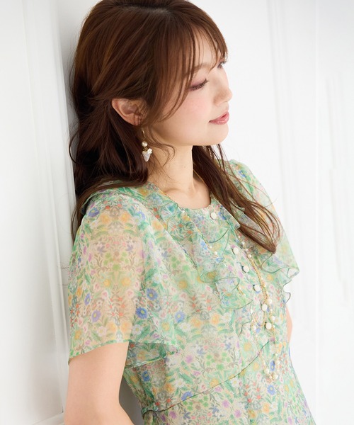 セール】【22fabric】フラワーガーデン/ワンピース（ワンピース