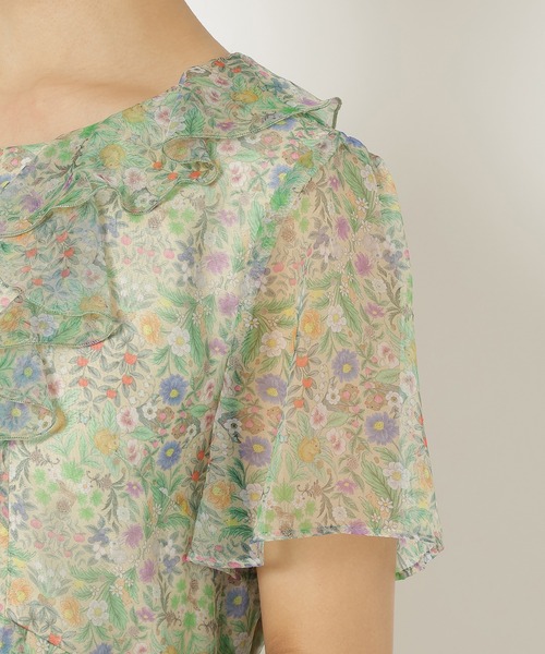 Jolly Poupee 【22fabric】フラワーガーデン/ワンピース Jolly Poupee ワンピース 「22fabric」フラワーガーデン/ワンピース