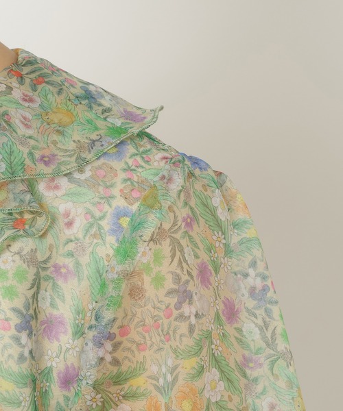 Jolly Poupee 【22fabric】フラワーガーデン/ワンピース Jolly Poupee ワンピース 「22fabric」フラワーガーデン/ワンピース