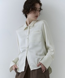 STUDIOUS | 【STUDIOUS/ステュディオス】Stretch Satin Shirt/ストレッチサテンシャツ(シャツ/ブラウス)