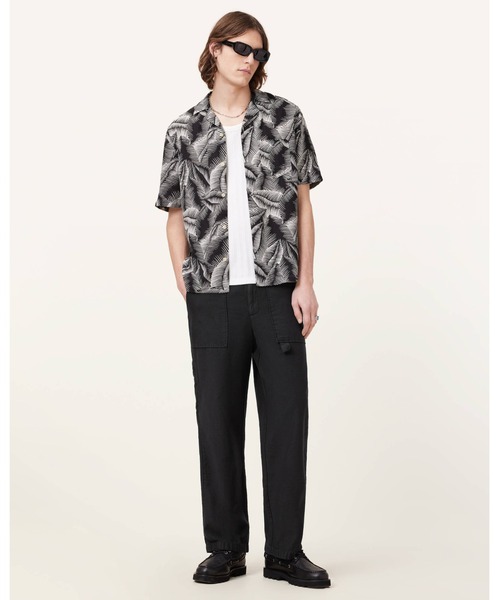 ALLSAINTS(オールセインツ)の「MARSEILLE SHORT SLEEVE HAWAIIAN SHIRT | MARSEILLE 半袖 ハワイアン シャツ(シャツ/ブラウス・メンズ・グレー系その他・L/S/M/XS)」の3枚目の写真