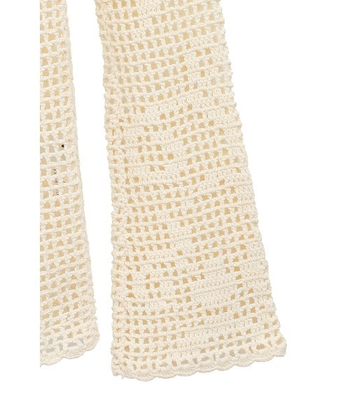 CLANE（クラネ）の「BACK OPEN CROCHET KNIT TOPS（ニット/セーター・レディース・アイボリー/ブラック・FREE）」の13枚目の写真