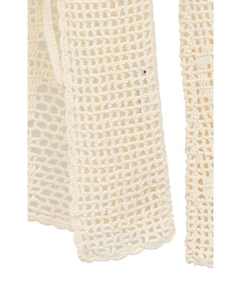 CLANE（クラネ）の「BACK OPEN CROCHET KNIT TOPS（ニット/セーター・レディース・アイボリー/ブラック・FREE）」の14枚目の写真