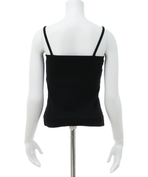 INGNI（イング）の「リボンレース付リブキャミソール（キャミソール・レディース・オフホワイト/ブラック・M）」の8枚目の写真