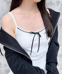 INGNI | リボンレース付リブキャミソール(キャミソール)