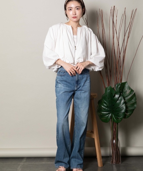 lodie(ロディ)の「バルーンシルエット ショートジップブルソン(ブルゾン・レディース・ブルー/オフホワイト/ブラック・FREE)」の21枚目の写真