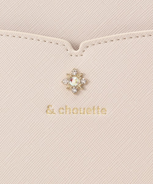 & chouette（アンドシュエット）の「ビジュー付きショルダーバッグ（ショルダーバッグ・レディース・グレイッシュベージュ/ホワイト/ブラック/ミント/ラベンダー・FREE）」の7枚目の写真