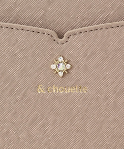 & chouette（アンドシュエット）の「ビジュー付きショルダーバッグ（ショルダーバッグ・レディース・グレイッシュベージュ/ホワイト/ブラック/ミント/ラベンダー・FREE）」の13枚目の写真