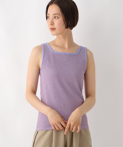 LEPSIM(レプシィム)の「多機能リブタンク 286166(タンクトップ・レディース・マルチ/ブラック/オフホワイト/レッド・FREE)」の1枚目の写真