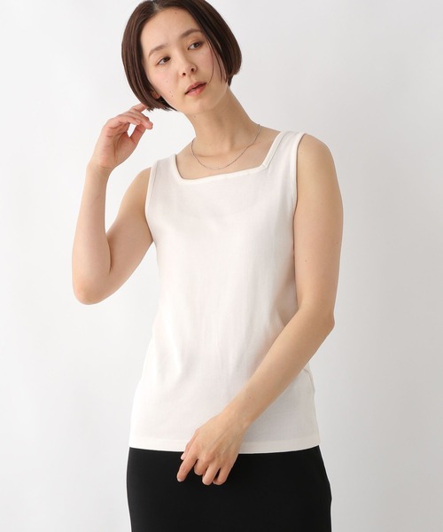 LEPSIM(レプシィム)の「多機能リブタンク 286166(タンクトップ・レディース・マルチ/ブラック/オフホワイト/レッド・FREE)」の5枚目の写真