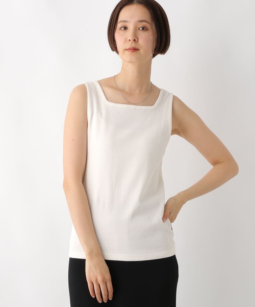 LEPSIM(レプシィム)の「多機能リブタンク 286166(タンクトップ・レディース・マルチ/ブラック/オフホワイト/レッド・FREE)」の6枚目の写真