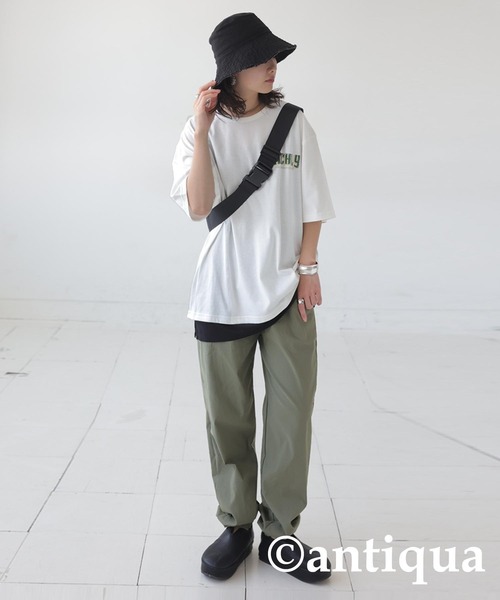 antiqua(アンティカ)の「とろみタンクトップ(タンクトップ・レディース・ブラック/ホワイト・P/R)」の21枚目の写真