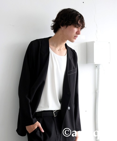 antiqua(アンティカ)の「とろみタンクトップ(タンクトップ・レディース・ブラック/ホワイト・P/R)」の15枚目の写真