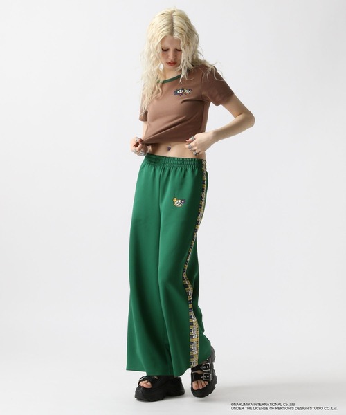 FOREVER 21（フォーエバー トゥエンティーワン）の「【ANGEL BLUE】ラインジャージパンツ（その他パンツ・レディース・ブラック/グリーン・SMALL/MEDIUM）」の10枚目の写真