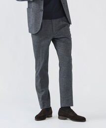 glamb　ワークパンツ　切替　総柄　千鳥柄　ブラック　サイズ3　メンズ glamb(グラム)】Irregular Tuck Wide Slacks ファイブタック