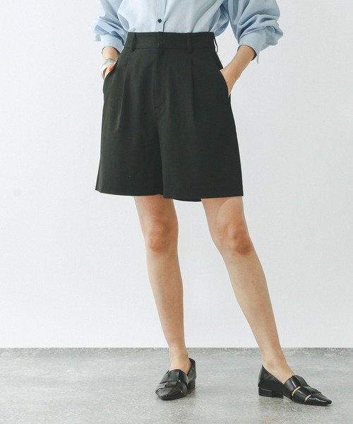 GLOBAL WORK（グローバルワーク）の「ウツクシルエットDRYショートパンツ/322202（その他パンツ・レディース・ダークブルー/ライトベージュ/ブラック/アイボリー・MEDIUM/LARGE）」の11枚目の写真