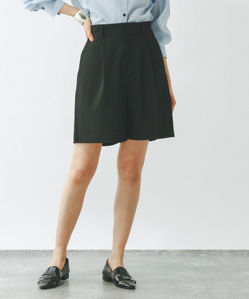 GLOBAL WORK（グローバルワーク）の「ウツクシルエットDRYショートパンツ/322202（その他パンツ・レディース・ダークブルー/ライトベージュ/ブラック/アイボリー・MEDIUM/LARGE）」の12枚目の写真