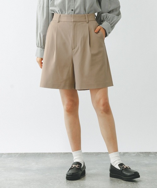 GLOBAL WORK（グローバルワーク）の「ウツクシルエットDRYショートパンツ/322202（その他パンツ・レディース・ダークブルー/ライトベージュ/ブラック/アイボリー・MEDIUM/LARGE）」の15枚目の写真