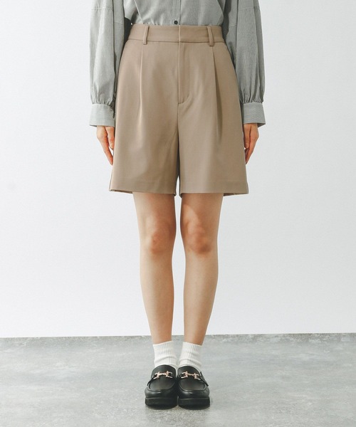 GLOBAL WORK（グローバルワーク）の「ウツクシルエットDRYショートパンツ/322202（その他パンツ・レディース・ダークブルー/ライトベージュ/ブラック/アイボリー・MEDIUM/LARGE）」の21枚目の写真