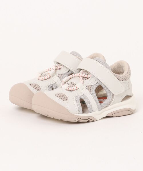 MoonStar（ムーンスター）の「【MoonStar／ムーンスター】MF S017C キッズ/ジュニア サンダル（サンダル・キッズ・サックスブルー/マルチ/ブラック/ネイビー/ベージュ/イエロー・13.0cm/14.0cm/15.0cm/16.0cm/17.0cm/18.0cm/19.0cm/20.0cm/21.0cm/22.0cm/23.0cm/24.0cm）」の3枚目の写真