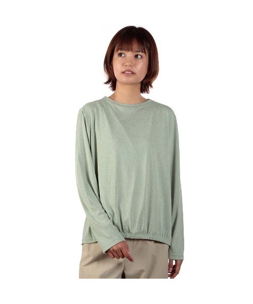 Foxfire(フォックスファイヤー)の「SCメランジコクーンクルー(Tシャツ/カットソー・レディース・アイボリー/ライトグリーン/ネイビー・S/M/L)」の2枚目の写真