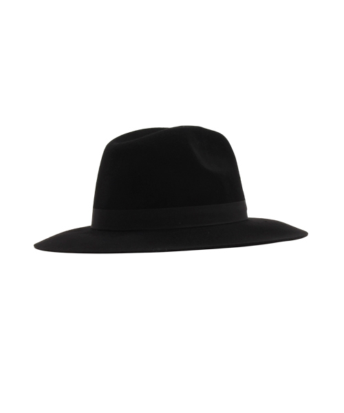 ikka（イッカ）の「ツバ広フェルトHAT   （ハット・レディース・キャメル/ブラック・FREE）」の4枚目の写真