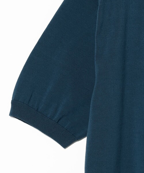International Gallery BEAMS（インターナショナルギャラリービームス）の「【別注】SLOANE / コットン ニット ポロシャツ（ポロシャツ・メンズ・ブラック/ブルー系その他2・3/4/5）」の14枚目の写真