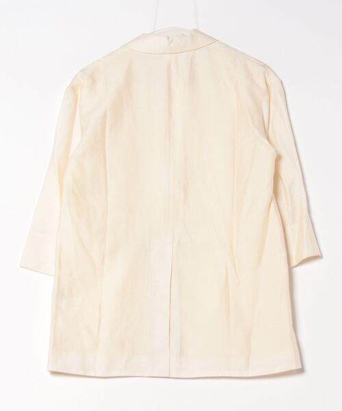 31 Sons de mode（トランテアン　ソン　ドゥ　モード）の「シアージャケット（テーラードジャケット・レディース・オフホワイト/モカ・36/38）」の3枚目の写真