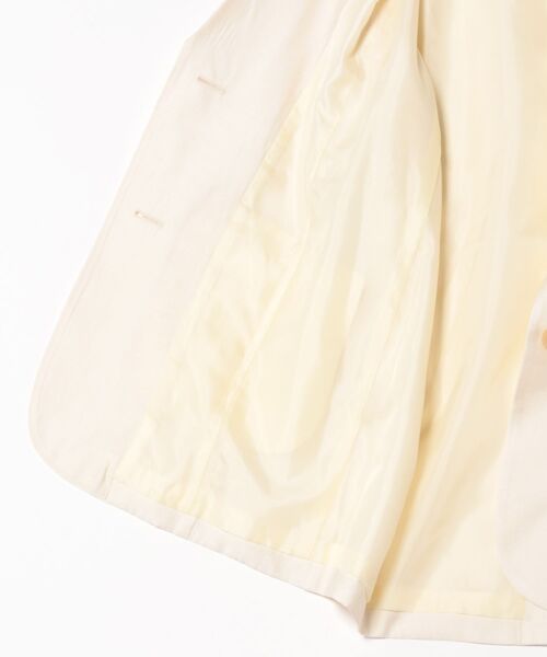 31 Sons de mode（トランテアン　ソン　ドゥ　モード）の「シアージャケット（テーラードジャケット・レディース・オフホワイト/モカ・36/38）」の4枚目の写真