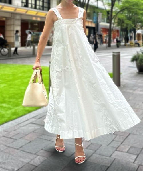 ST.ROONEY(セントルーニー)の「ポケットフレアドレス【低身長・小柄女性向け】(ワンピース・レディース・ストライプ/ブラック/ホワイト・XS)」の19枚目の写真