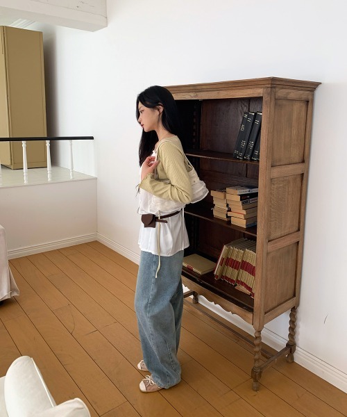 by muni:r(バイ ムニール)の「ウォッシングルーズデニム(デニムパンツ・レディース・ブルー・SMALL/MEDIUM)」の13枚目の写真
