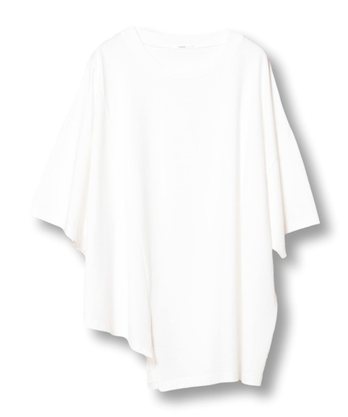 OSMOSIS（オズモーシス）の「アシンメトリーTシャツ（Tシャツ/カットソー・レディース・ブラック/ピンク/ホワイト・ONE SIZE）」の21枚目の写真