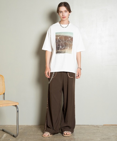 Forte（フォルテ）（フォルテ）の「West Side Modern Side Line Slacks/サイドラインワイドスラックス/セットアップ/洗える（その他パンツ・メンズ・ブラック/ブラウン・MEDIUM/LARGE）」の10枚目の写真