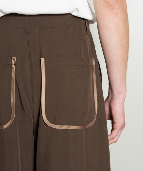 Forte（フォルテ）（フォルテ）の「West Side Modern Side Line Slacks/サイドラインワイドスラックス/セットアップ/洗える（その他パンツ・メンズ・ブラック/ブラウン・MEDIUM/LARGE）」の3枚目の写真