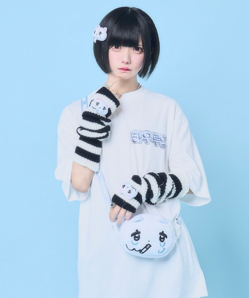 Hauls（ハウルズ）の「ヤニ吉ぬいショルダーバック（ショルダーバッグ・レディース・ホワイト・F）」の3枚目の写真