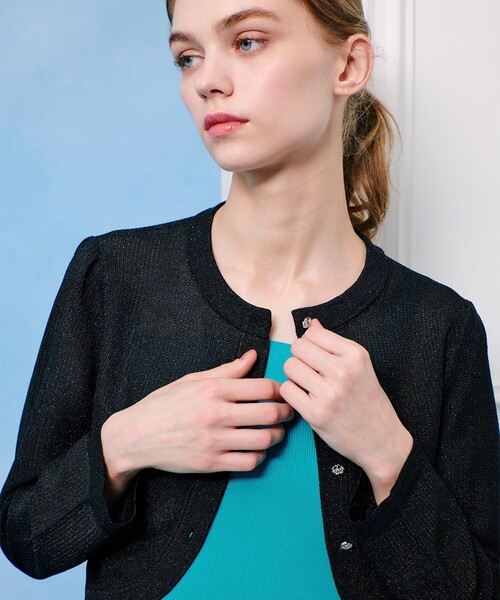 カーディガン 「LOULOU WILLOUGHBY」スパンコール2WAY プルオーバー レディース LOULOU WILLOUGHBY カーディガン 「LOULOU WILLOUGHBY