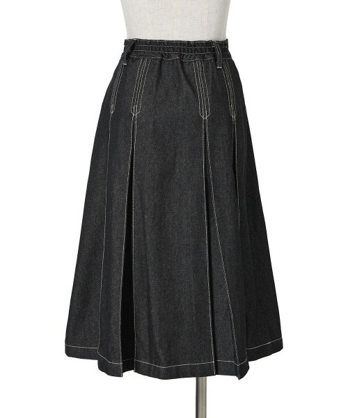 an another angelus（アンアナザーアンジェラス）の「ベルト付きボックスタックデニムスカート/ fint　フィント（デニムスカート・レディース・ライトブルー/ブラック・FREE）」の22枚目の写真