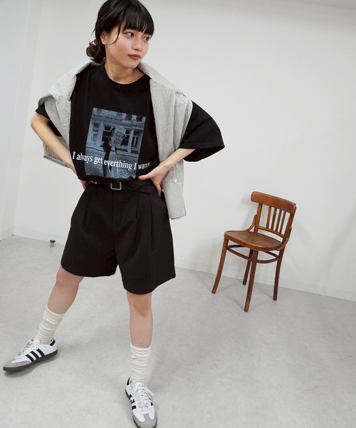 gossara(ゴサラ)の「プリントロゴTシャツ(Tシャツ/カットソー・レディース・グレー/ホワイト/ブラック・FREE)」の17枚目の写真