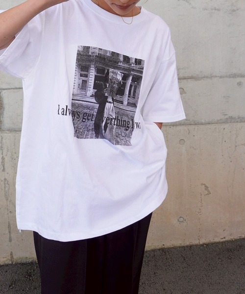 gossara(ゴサラ)の「プリントロゴTシャツ(Tシャツ/カットソー・レディース・グレー/ホワイト/ブラック・FREE)」の20枚目の写真