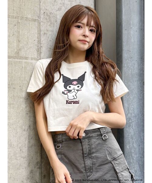 MURUA(ムルーア)の「【メロクロコラボ】クロップドTシャツ(Tシャツ/カットソー・レディース・ブラック/ホワイト・FREE)」の11枚目の写真