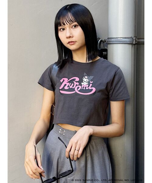 MURUA(ムルーア)の「【メロクロコラボ】クロップドTシャツ(Tシャツ/カットソー・レディース・ブラック/ホワイト・FREE)」の14枚目の写真