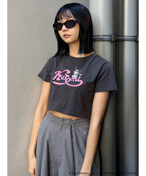 MURUA(ムルーア)の「【メロクロコラボ】クロップドTシャツ(Tシャツ/カットソー・レディース・ブラック/ホワイト・FREE)」の15枚目の写真