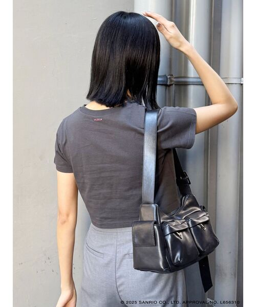 MURUA(ムルーア)の「【メロクロコラボ】クロップドTシャツ(Tシャツ/カットソー・レディース・ブラック/ホワイト・FREE)」の16枚目の写真