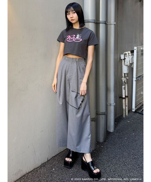 MURUA(ムルーア)の「【メロクロコラボ】クロップドTシャツ(Tシャツ/カットソー・レディース・ブラック/ホワイト・FREE)」の17枚目の写真